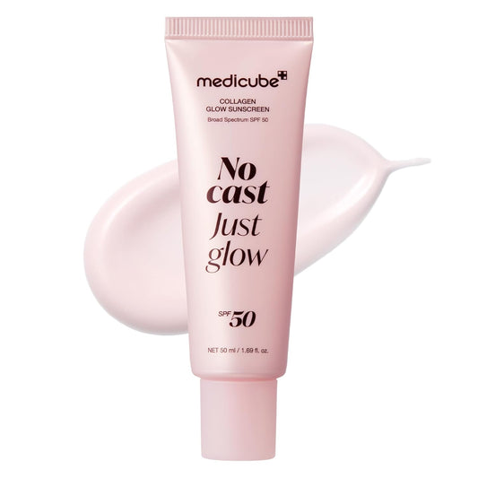 No Cast Just Glow Collagen Sunscreen | SPF 50 Broad Spectrum Face Sunscreen |
