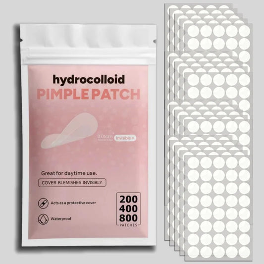 200/400/800Pcs Invisible Clear Pimple Patch Set – Deep-Cleansing Hydrocolloid Acne Stickers